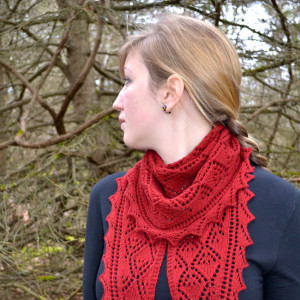 Flicker and Flame Shawlettes