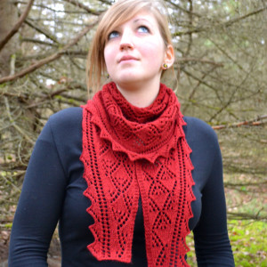 Flicker and Flame Shawlettes