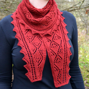 Flicker and Flame Shawlettes