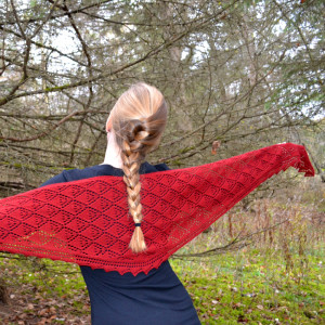 Flicker and Flame Shawlettes