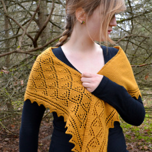 Flicker and Flame Shawlettes