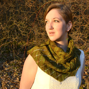 Garden-Steps Asymmetrical Scarf