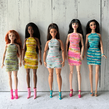 Color Pop Fashion Doll Halter Dress